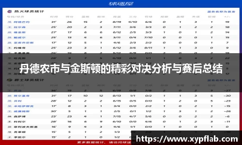 丹德农市与金斯顿的精彩对决分析与赛后总结